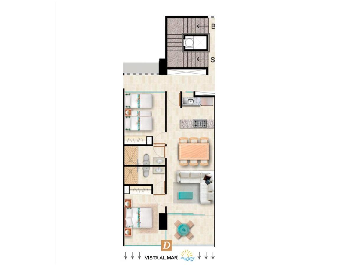 Apartamento Le Club Akapulko Oda fotoğraf